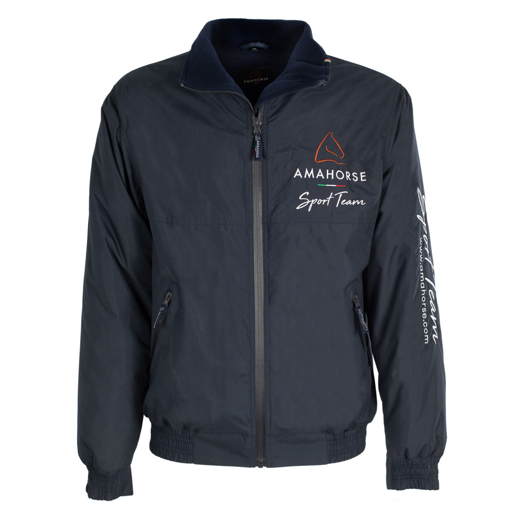 Куртка-бомбер утепленная Sport Team Navy. AMAHORSE