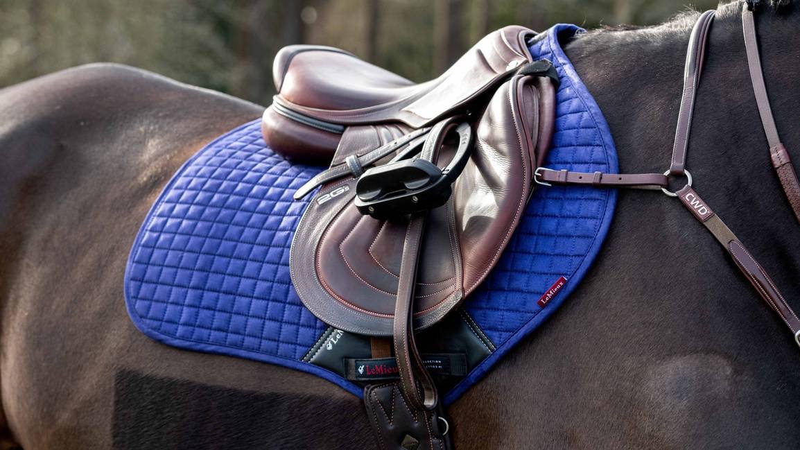 Вальтрап конкурный Suede CC Square Inc Blue. LeMieux 3