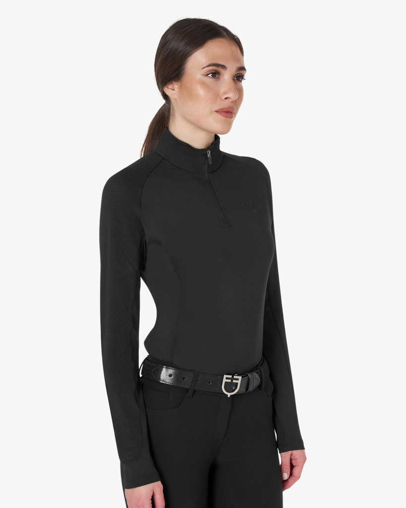 Лонгслив Slim Fit Black/Black. Equestro 4