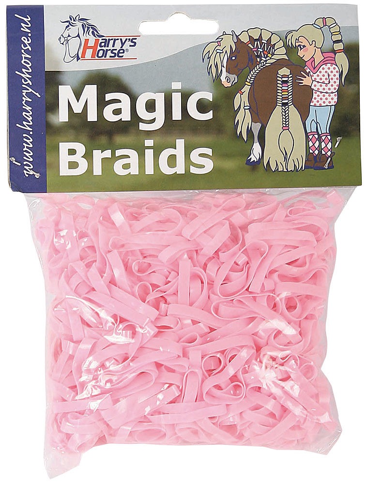 Резинки для гривы силиконовые Magic braids, 500 шт. Harry's Horse 7