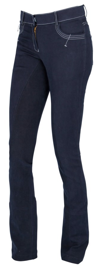 Бриджи брючные Basic Plus Jodhpur Blue, полная замшевая лея. Covalliero