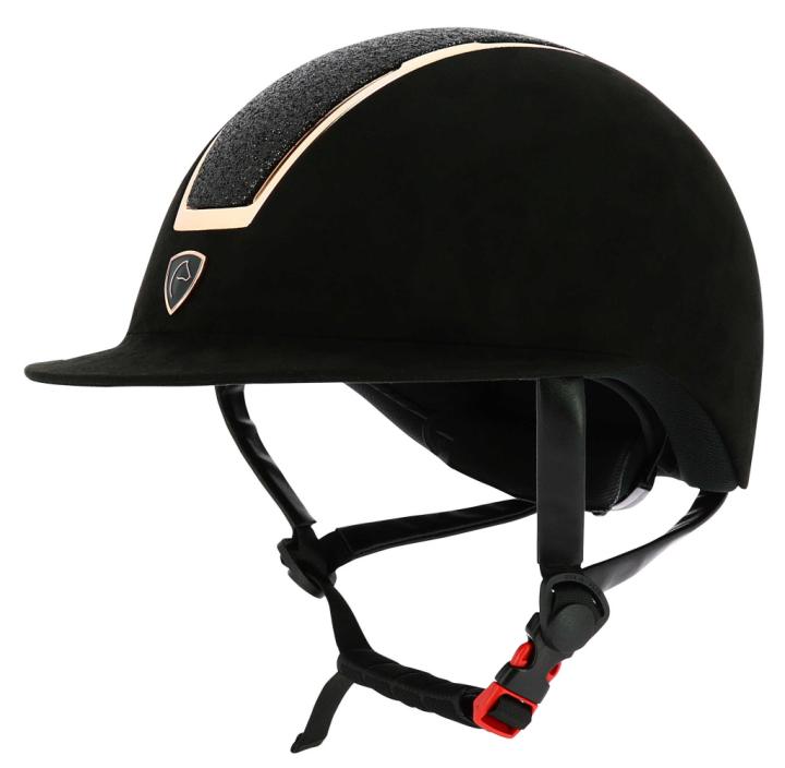 Шлем Glint Lamé Black/Golden Pink. Equitheme