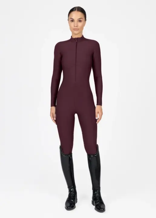 Комбинезон Femme Burgundy, полная силиконовая лея. Maximilian