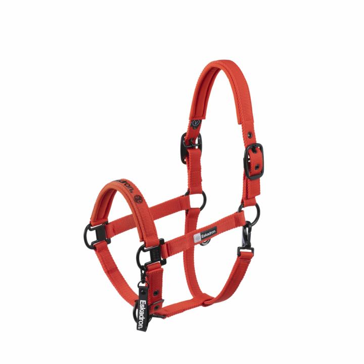 Недоуздок Double Pin Poppy Red Dynamic 25. Eskadron