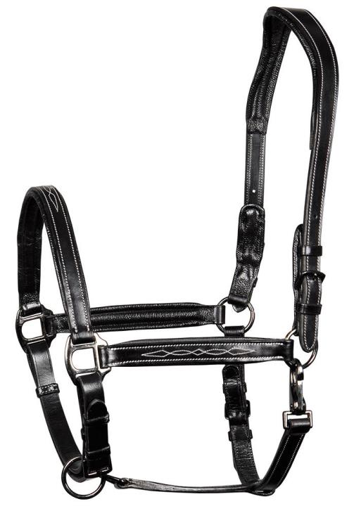 Недоуздок кожаный Supreme Black. Harry's Horse