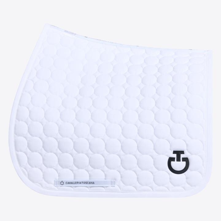 Вальтрап выездковый In Quilted Cotton Fabric White. Cavalleria Toscana