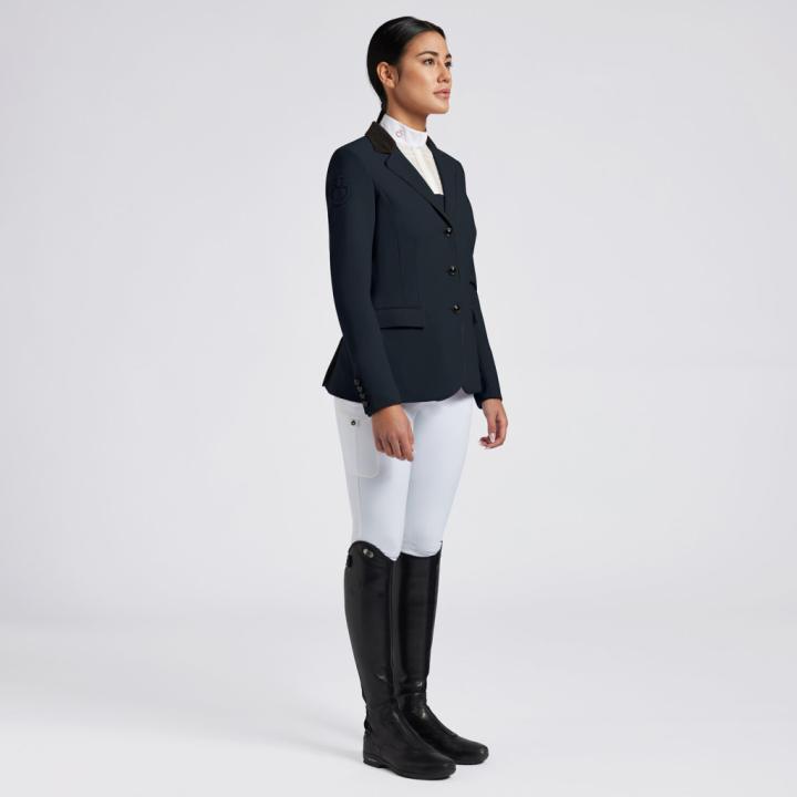 Редингот With Alcantara Collar and Buttons Navy. Cavalleria Toscana