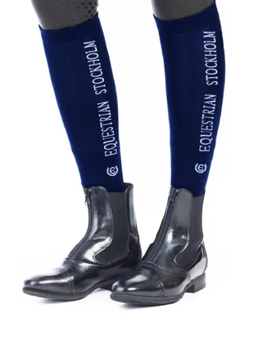 Гольфы Bamboo Blend Midnight Blue. Equestrian Stockholm