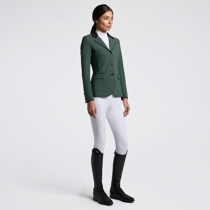 Редингот With Alcantara Collar and Buttons Jungle Green. Cavalleria Toscana