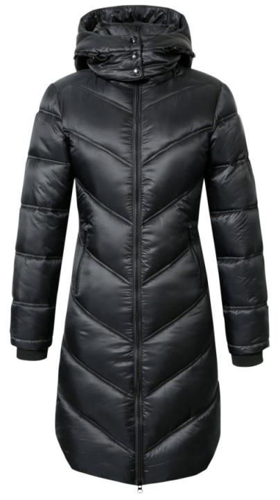 Пальто зимнее с капюшоном Black 2025. Covalliero