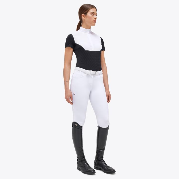 Рубашка турнирная Sheer Jacquard Black. Cavalleria Toscana