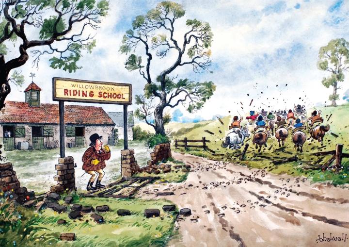 Открытка Willowbrook Riding School, 21х15 см.