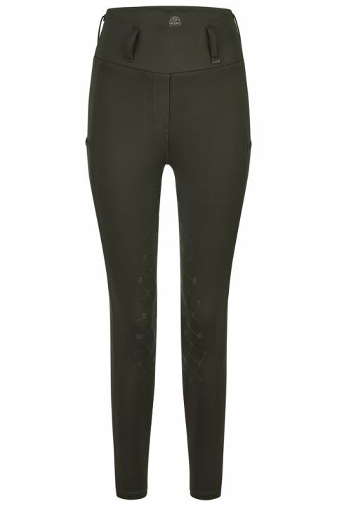 Бриджи леггинсы Flex Deep Green Dynamic 25, полная силиконовая лея. Eskadron