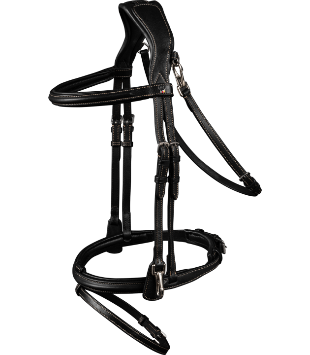 Уздечка трензельная Work X-Line Black. Waldhausen