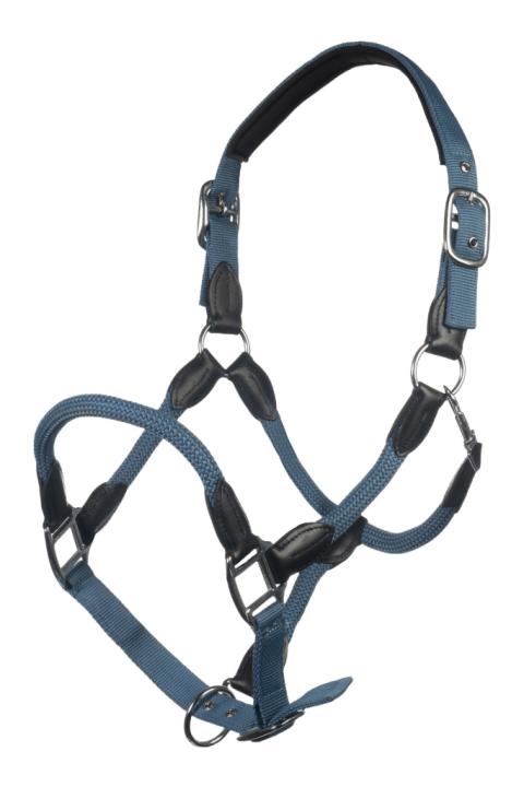 Недоуздок Carlotta Smokey Blue, комбинированный. HKM