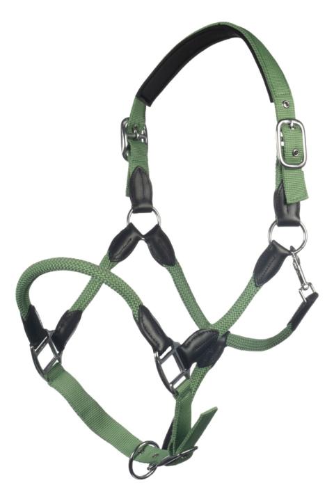 Недоуздок Carlotta Jade Green, комбинированный. HKM