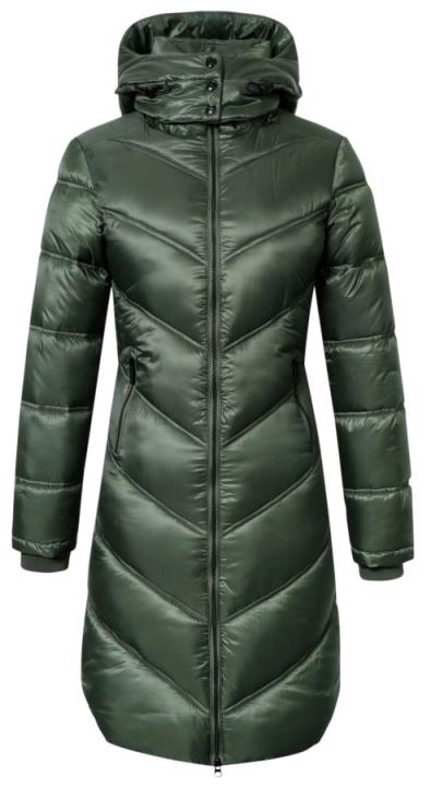 Пальто зимнее с капюшоном Opal Green 2025. Covalliero