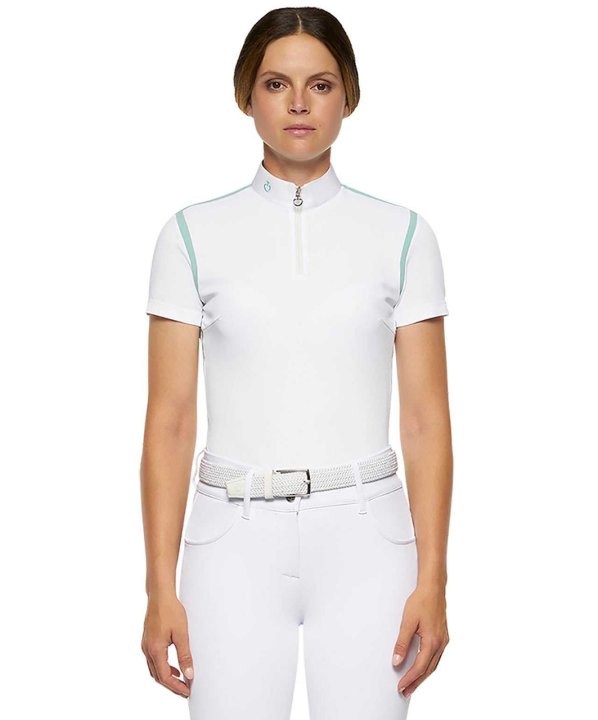 Рубашка турнирная Pique Contour White. Cavalleria Toscana