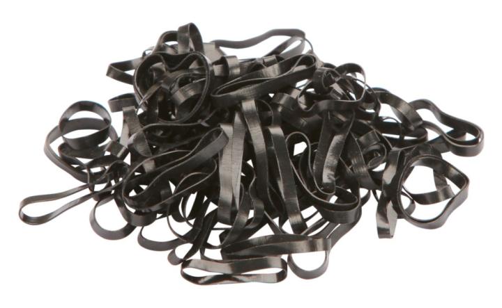 Резинки для гривы силиконовые Black, 500 шт. Kerbl