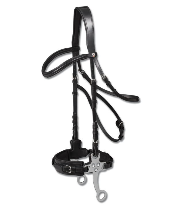 Уздечка с хакаморой Hackamore X-Line Black. Waldhausen